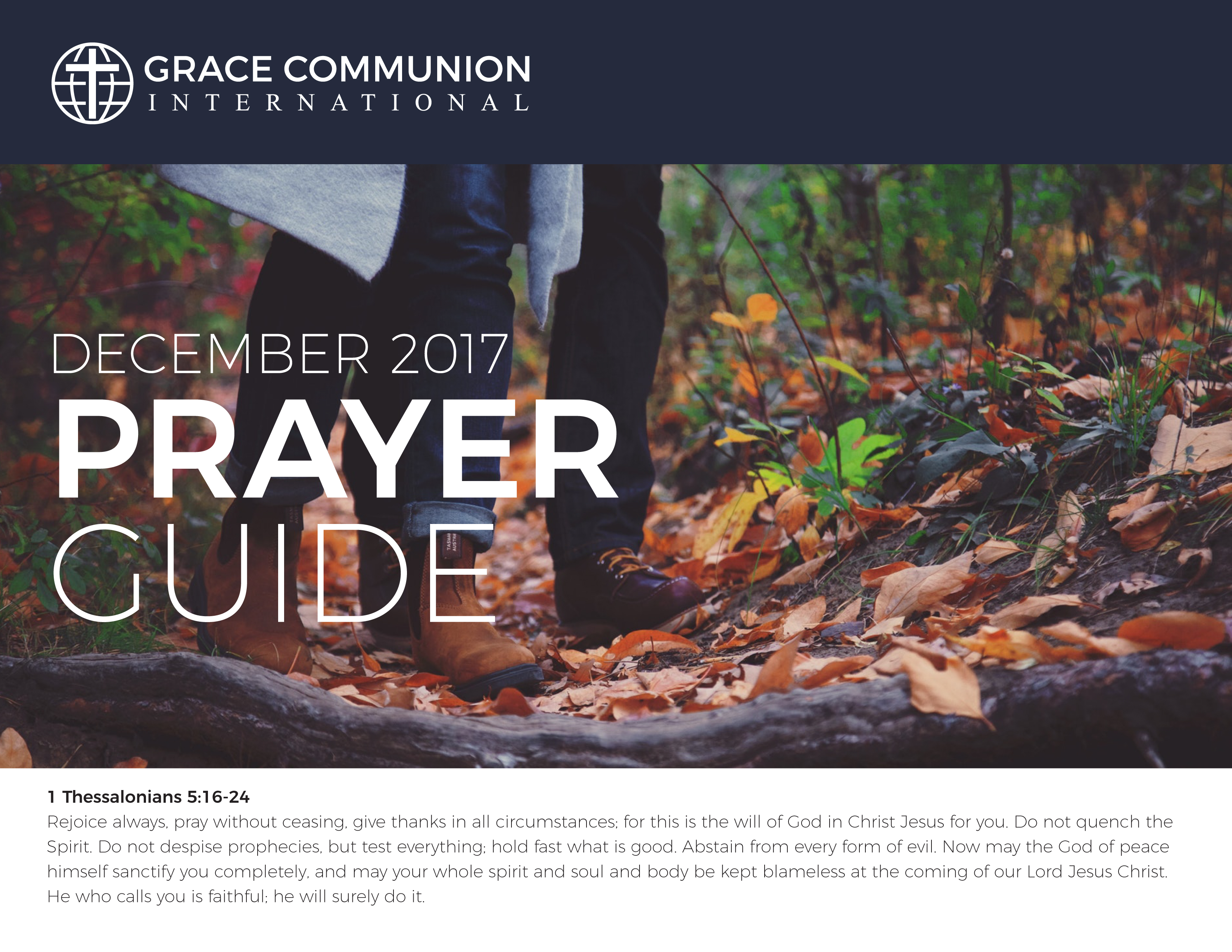 December 2017 Prayer Guide Grace Communion International Resources