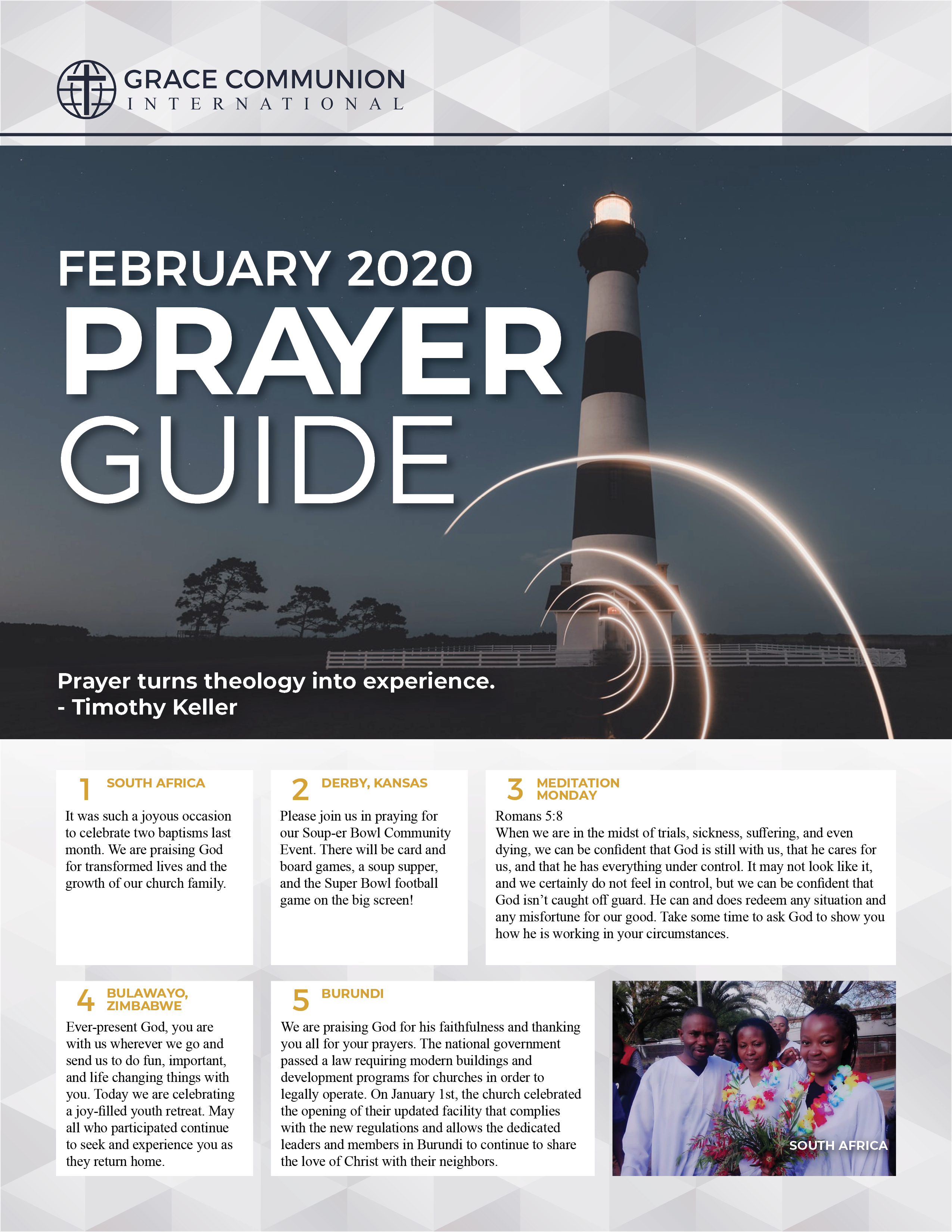 February Prayer Guide Grace Communion International Resources